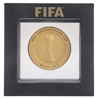 2013 FIFA Confederations Cup Brazil Medal With Original Presentation Box (Brazilian Football Confederation Employee LOA)